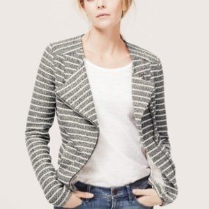 Lou & Grey Blue/White Moto Jacket- XL